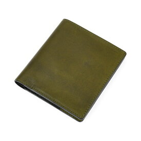 二つ折り財布 薄い イタリアンレザー Air Wallet エアーウォレット italian oil Vintage Revival Productions 日本製 本革 財布 レザー メンズ 極薄 薄型 小銭入れあり 送料無料 ヴィンテージリバイバルプロダクションズ オリーブ/緑/グリーン