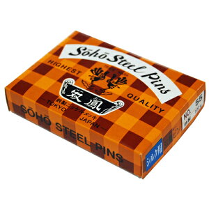 双鳳 シルクピン#55 100g 鉄製(まち針 待ち針 待針 手芸 道具 仮止め 小町針 ドレスピン ピーシング しつけ 細 長 ピン 洋裁 和裁 手芸 ハンドメイド かわいい お