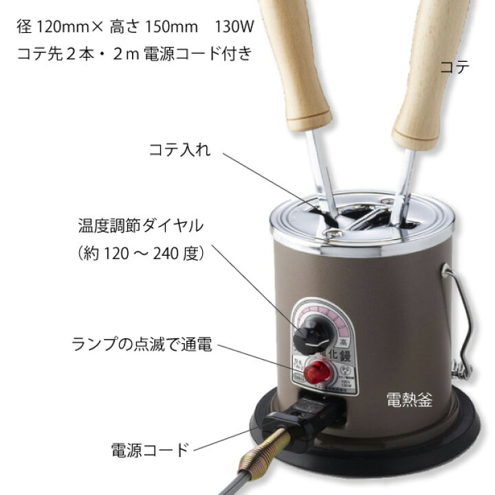 楽天市場】ﾀｷｲ式電化こて 2丁立（和裁 袖 丸み ジャケット 裁縫 洋裁 