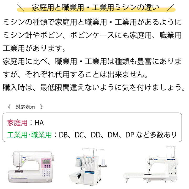 楽天市場】ｵﾙｶﾞﾝ ﾐｼﾝ針HA×1SP(5本入)（太さ 種類 針 ニット HA DB 厚地 