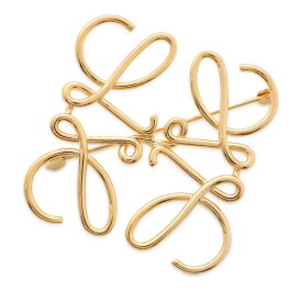 ロエベ ブローチ アナグラム 111.25.020 LOEWE アクセサリー ゴールド 【中古】 ロエベ アクセサリー ロエベ LOEWE BROACH