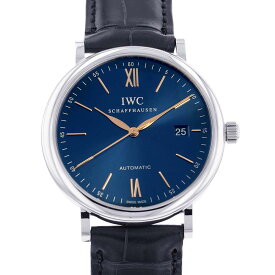 IWC ポートフィノ オートマティック IW356523 腕時計 ブルー文字盤 【中古】
