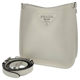 プラダ ショルダーバッグ ミニ レザー 1BH191 PRADA バッグ 白 【安心保証】 【中古】 プラダ バッグ プラダ レディース PRADA BAG