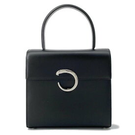 カルティエ ハンドバッグ パンテール レザー Cartier バッグ 2wayショルダーバッグ 黒 【安心保証】 【中古】 カルティエ バッグ カルティエ レディース Cartier BAG 中古