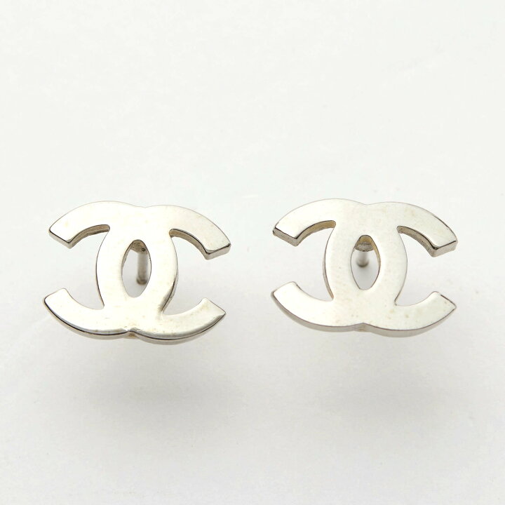 楽天市場】【CHANEL/シャネル】ココマーク ピアス シルバー系 【安心 