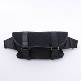 グッチ ボディバッグ GGキャンバス 145851 GUCCI ウエストバッグ 黒 【安心保証】 【中古】 グッチ バッグ GUCCI BAG