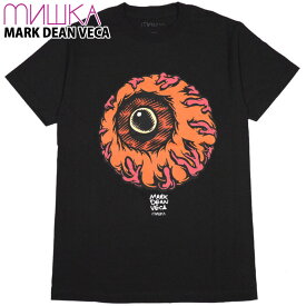 ミシカ MISHKA MARK DEAN VECA KEEP WATCH TEE(ブラック 黒 BLACK)ミシカTシャツ MISHKATシャツ ミシカ半袖 MISHKA半袖 キープウォッチ KEEP WATCH KEEPWATCH 目玉 マークディーンベカ.