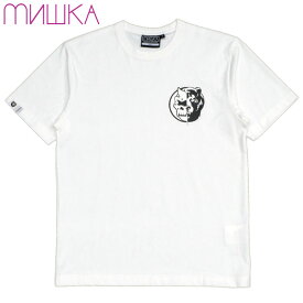 ミシカ MISHKA上海 MONO CYCO SIMON & DEATH ADDERS TEE(ホワイト 白 OFF WHITE)ミシカTシャツ MISHKATシャツ ミシカ半袖 MISHKA半袖 キープウォッチ KEEPWATCH 目玉