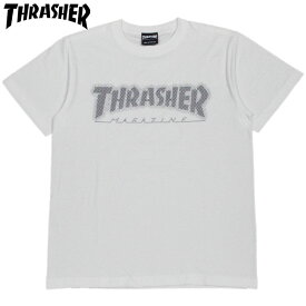 スラッシャー THRASHER DOT HOMETOWN TEE(WHITE/BLACK)スラッシャーTシャツ THRASHERTシャツ スラッシャーマグロゴ THRASHERマグロゴスラッシャーMAGLOGO THRASHERMAGLOGO 半袖 MAG LOGO マグロゴ