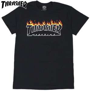 �yUS�z�X���b�V���[ THRASHER SCORCHED OUTLINE TEE ( �u���b�N �� BLACK ) �X���b�V���[T�V���c THRASHERT�V���c �X���b�V���[���� THRASHER����