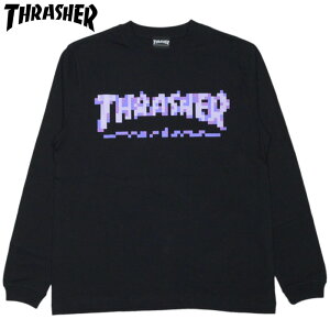 ySTCY Xg1_zXbV[ THRASHER PIXCEL LONGSLEEVE ( ubN  BLACK/PURPLE ) XbV[T THRASHERT XbV[OTVc THRASHEROTVc XbV[}OS THRASHE