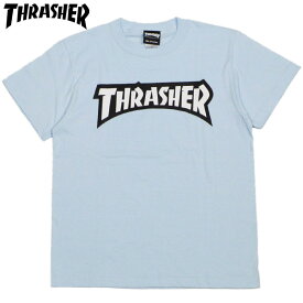 スラッシャー THRASHER STICKER2 TEE(LT.BLUE)スラッシャーTシャツ THRASHERTシャツ スラッシャーマグロゴ THRASHERマグロゴスラッシャーMAGLOGO THRASHERMAGLOGO 半袖 MAG LOGO マグロゴ