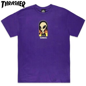 yUSzXbV[ THRASHER BELIEVE TEE ( p[v PURPLE ) XbV[TVc THRASHERTVc XbV[eB[Vc THRASHEReB[Vc ALIENWORKSHOPR{ GCA[NVbvR{