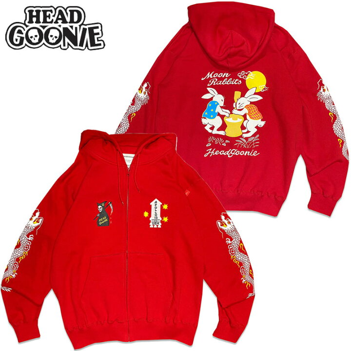 楽天市場】送料無料 ヘッドグーニー HEADGOONIE DEATH13 FULLZIP HOODY 