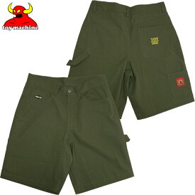 【XLサイズ ラスト1点】送料無料 トイマシーン TOY MACHINE NEW BLOOD LOGO CARPENTER SHORTS(グリーン OLIVE)トイマシーンショーツ TOY MACHINEショーツ トイマシーンハーフパンツ TOY MACHINEハーフパンツ