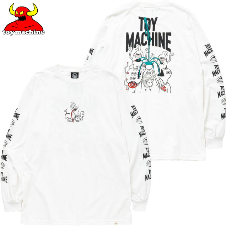 楽天市場】トイマシーン TOY MACHINE BLOOD HAND LONG TEE ( ホワイト 