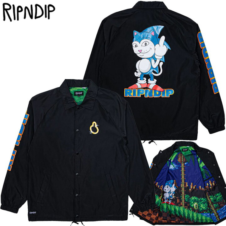 楽天市場】送料無料 リップンディップ RIPNDIP NERMHOG COACH JACKET  