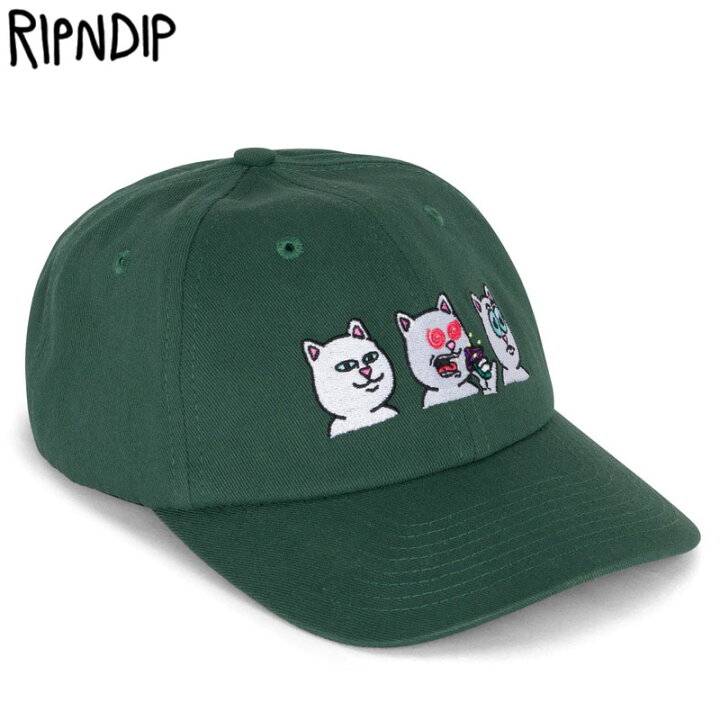 楽天市場】リップンディップ RIPNDIP SHROOM DIET DAD HAT ( グリーン 