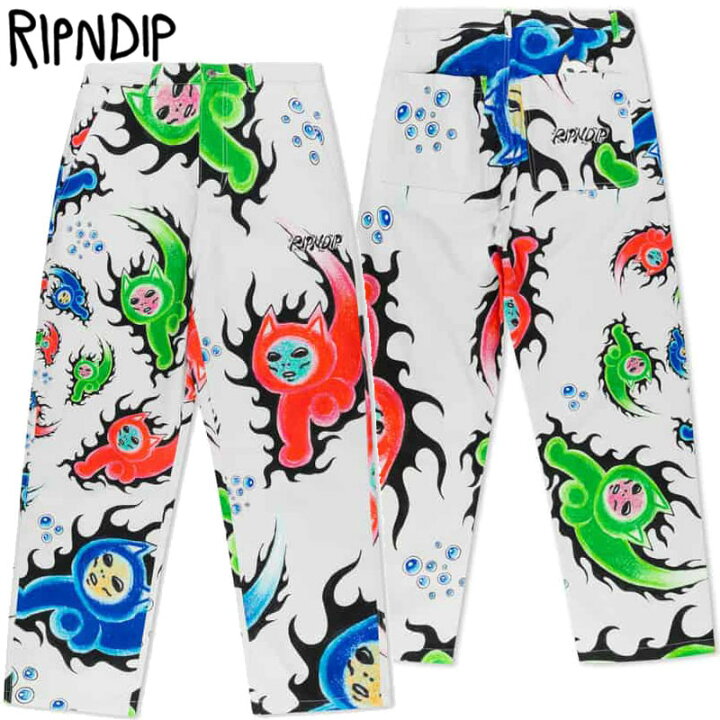 楽天市場】送料無料 リップンディップ RIPNDIP EMBER WIDE LEG PANTS 