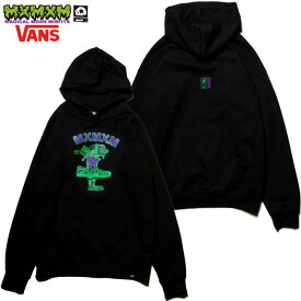 送料無料 マジカルモッシュミスフィッツ MAGICAL MOSH MISFITS VANS x MxMxM “MAGICAL VANS GIRL” HOODIE(ブラック 黒 BLACK)マジカルパーカ マモミパーカ マジカルフーディー マモミフーディー MXMXMスウェット コラボ ヴァンズ バンズ スニーカー