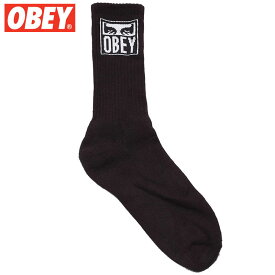 オベイ OBEY OBEY EYES ICON SOCKS(ブラック 黒 BLACK)オベイソックス OBEYソックス オベイ靴下 OBEY靴下 オベイグッズ OBEYグッズ