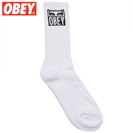 オベイ OBEY OBEY EYES ICON SOCKS(ホワイト 白 WHITE)オベイソックス OBEYソックス オベイ靴下 OBEY靴下 オベイグッズ OBEYグッズ