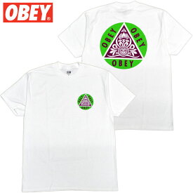 オベイ OBEY OBEY PYRAMID TEE(ホワイト 白 WHITE)オベイTシャツ OBEYTシャツ オベイ半袖 OBEY半袖