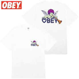オベイ OBEY OBEY BABY ANGEL TEE(ホワイト 白 WHITE)オベイTシャツ OBEYTシャツ オベイ半袖 OBEY半袖