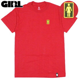 ガール GIRL OG EMBROIDERED TEE(CARDINAL)ガールTシャツ GIRLTシャツ ガール半袖 GIRL半袖.