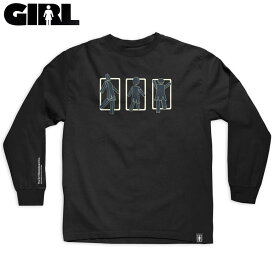 ガール GIRL MARIONETTE TRIPLE OG LONGSLLEVE TEE(ブラック 黒 BLACK)ガールロンT GIRLロンT ガールロングスリーブ GIRLロングスリーブ GIRL長袖 ガール長袖