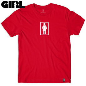 ガール GIRL OG TEE(レッド 赤 RED)ガールTシャツ GIRLTシャツ ガール半袖 GIRL半袖 TEE
