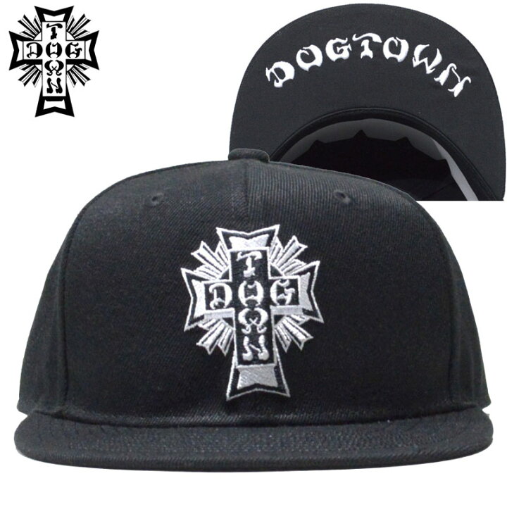 楽天市場】ドッグタウン DOGTOWN CROSS LOGO FLAT CAP ( ブラック 黒 