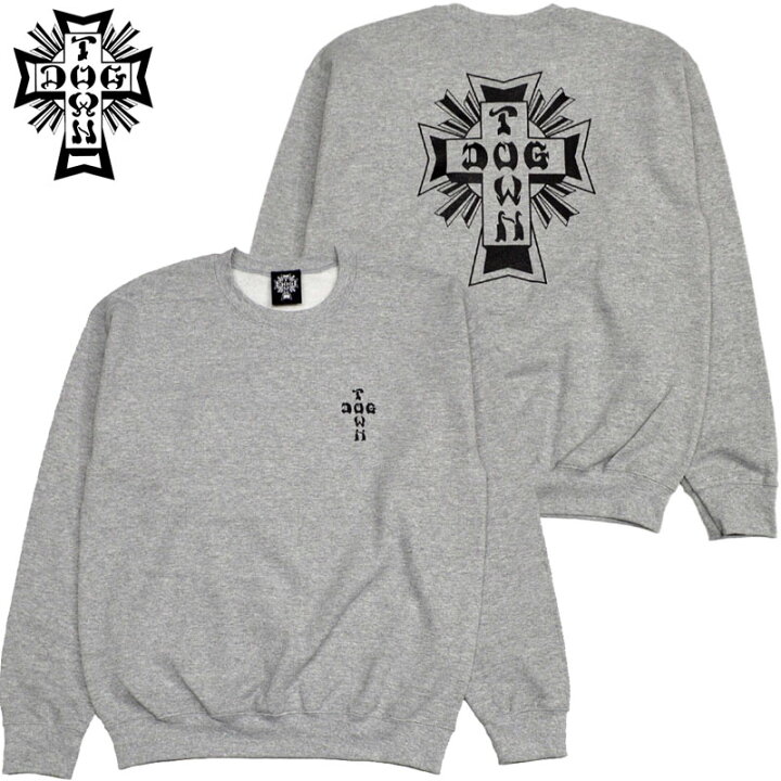 楽天市場】ドッグタウン DOGTOWN CROSS LOGO CREW SWEAT ( グレー GRAY 
