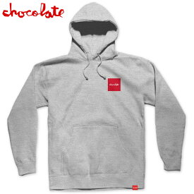 【XLサイズ ラスト1点】送料無料 チョコレート CHOCOLATE OG SQUARE HOODIE(グレー ASH)チョコレートパーカ CHOCOLATEパーカ チョコレートプルオーバー CHOCOLATEプルオーバー