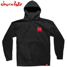 【Sサイズ ラスト1点】送料無料 チョコレート CHOCOLATE OG SQUARE HOODIE(ブラック 黒 BLACK)チョコレートパーカ CHOCOLATEパーカ チョコレートプルオーバー CHOCOLATEプルオーバー
