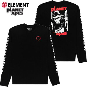 Gg ELEMENT x PLANET OF THE APES LS ( ubN  BLACK ) GgT ELEMENTT Gg ELEMENT ̘fR{ f