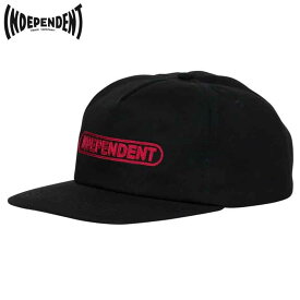 インディペンデント INDEPENDENT BASEPLATE SNAPBACK(ブラック 黒 BLACK)インディペンデントスナップバック INDEPENDENTスナップバック インディペンデントキャップ INDEPENDENTキャップ インディペンデント帽子 INDEPENDENT帽子