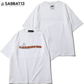 サバトサーティーン SABBAT13 KILL TIME BIG T(ホワイト 白 WHITE)SABBAT13Tシャツ サバトサーティーンティーシャツ SABBAT13ティーシャツ サバト ビッグシルエット