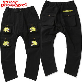 送料無料 パンクドランカーズ PUNK DRUNKERS 寅ブッシュパンツ(ブラック 黒 BLACK)パンクドランカーズパンツ PUNK DRUNKERSパンツ パンクドランカーズボトム PUNK DRUNKERSボトム ブッシュパンツ