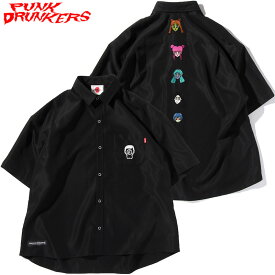 【予約受付】送料無料 パンクドランカーズ PUNK DRUNKERS ［PDSxRC］微少女シャツ(ブラック 黒 BLACK)パンクドランカーズシャツ PUNK DRUNKERSシャツ ローリングクレイドルコラボ ROLLING CRADLEコラボ ロリクレコラボ