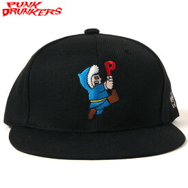 パンクドランカーズ PUNK DRUNKERS 北極あいつCAP(ブラック 黒 BLACK)PUNK DRUNKERSキャップ パンクドランカーズキャップ CAP 帽子