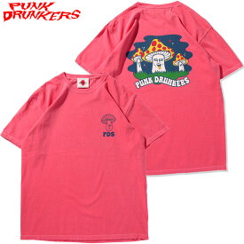 パンクドランカーズ PUNK DRUNKERS 毒キノコTEE(ピンク S.PINK)パンクドランカーズTシャツ PUNK DRUNKERSTシャツ パンクドランカーズティーシャツ PUNK DRUNKERSティーシャツ