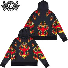 送料無料 ローリングクレイドル ROLLING CRADLE FIRE HOODIE(ブラック 黒 BLACK)ローリングクレイドルパーカ ロリクレパーカ ROLLING CRADLEパーカ パーカ フーディー セットアップ