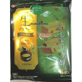 大阪京菓 ZRxエースベーカリー　6個 生ブラウニー宇治抹茶×16個【xw】【送料無料（沖縄は別途送料）】