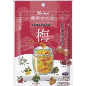 大阪京菓 ZRxカンロ　90G 健康のど飴梅×48個【xeco】【エコ配 送料無料 （沖縄県配送不可 時間指定と夜間お届け不可）】