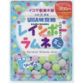 大阪京菓 ZRxユーハ味覚糖　30G レインボーラムネミニソーダ×144個【xw】【送料無料（沖縄は別途送料）】