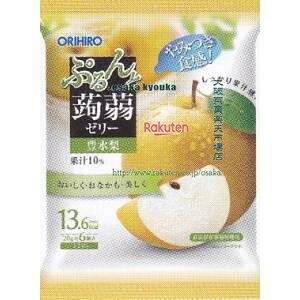 大阪京菓 ZRxオリヒロ 120G ぷるんと蒟蒻ゼリーパウチ豊水梨×48個【xwa5】【送料無料(沖縄は別途送料)】