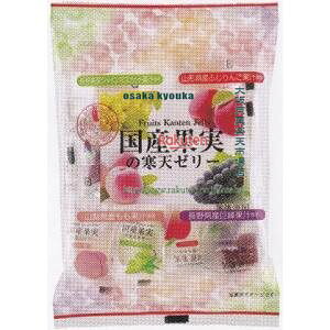 大阪京菓 ZRx金城製菓 120G 国産果実の寒天ゼリー×80個【xra5】【送料無料(沖縄は別途送料)】