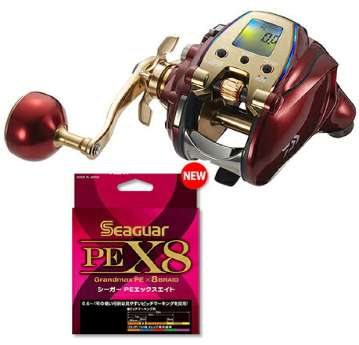 楽天市場 ダイワ シーボーグ 300mjl 左巻 Peライン3号400mセット シーガー Pe X8 電動リール に糸を巻いてお届けします Daiwa おさかな侍