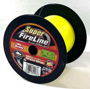 バークレー スーパーファイヤーライン グリーン 1200m 0.5号(8lb)/0.8号(12lb) ボビン巻 PEライン ジギング 中深海